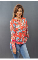 Crape Printed Shirt (KR413)